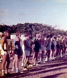 The start of the first City to Surf at Old Darwin Oval on the Esplanade, 8 June 1974.